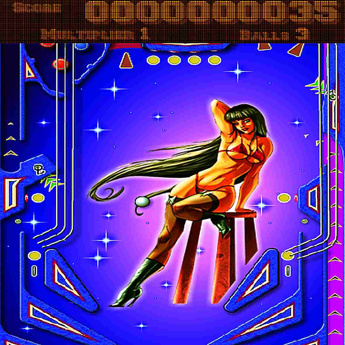 Pin Up Pinball, let's you experience of flipping and launching a silver ball
