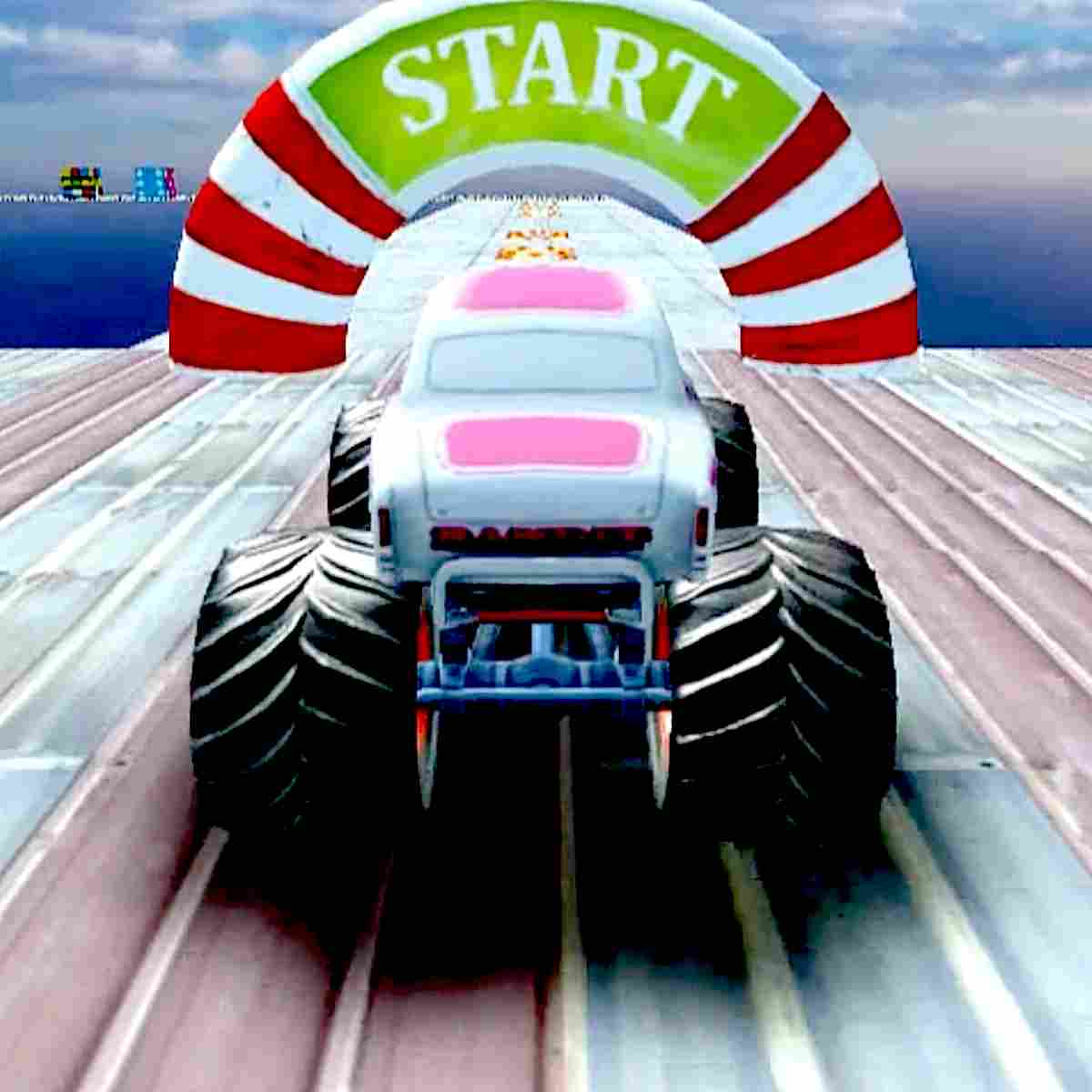 Impossible Monster Truck Race. You'll be performing multiple stunts in rediculas trucks.