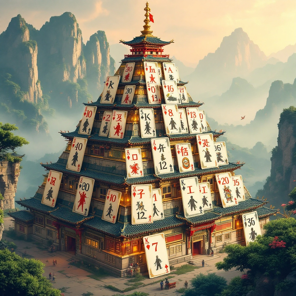 Pyramid Solitaire Ancient China is wait for yoy to play