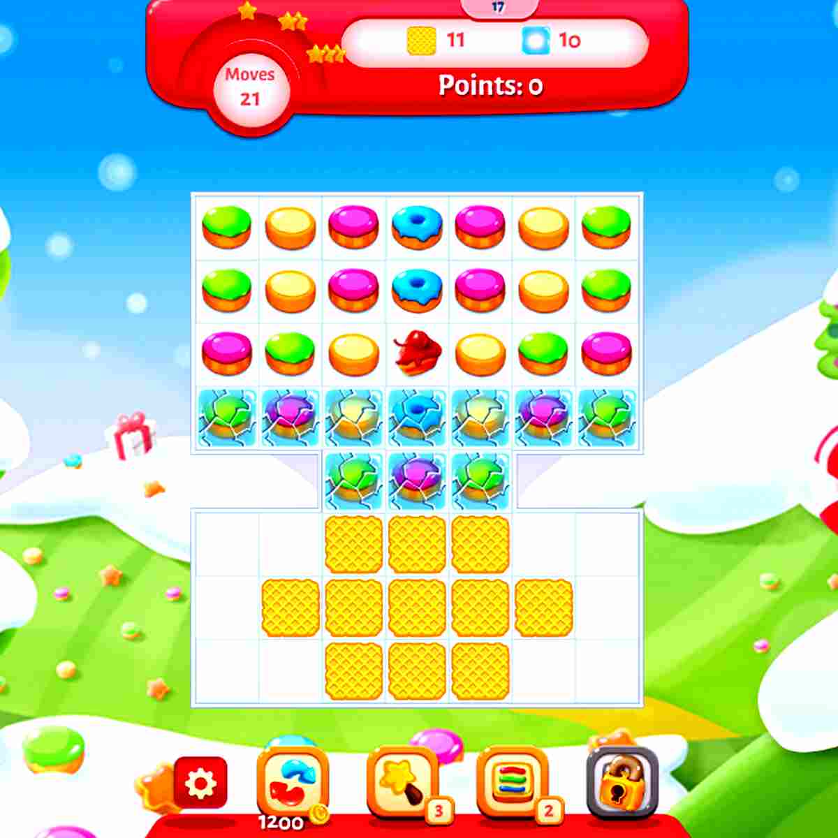Gingerbread buddy joins the Cookie Crush Christmas fun!