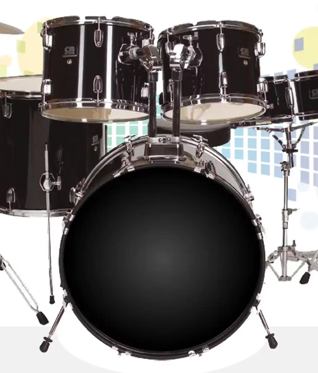 A sleek Virtual CB Drum set ready for an online jam session
