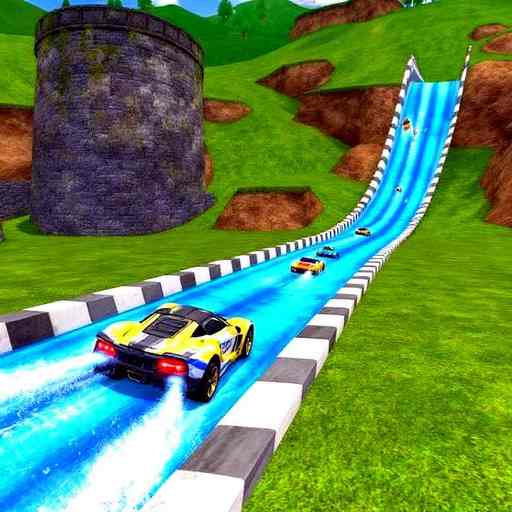 Water Slide Car Race Games 18plus Gameplay | Free on Games18plus.