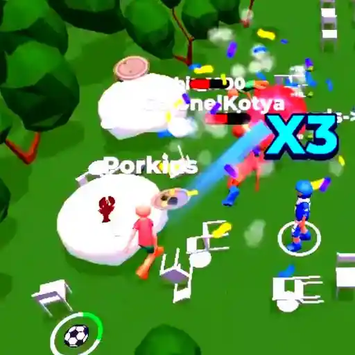 A player deliver a death blow in Death Ball