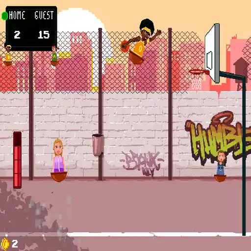 Basket Slam Dunk 2 is a fun basketball game that tests your skill