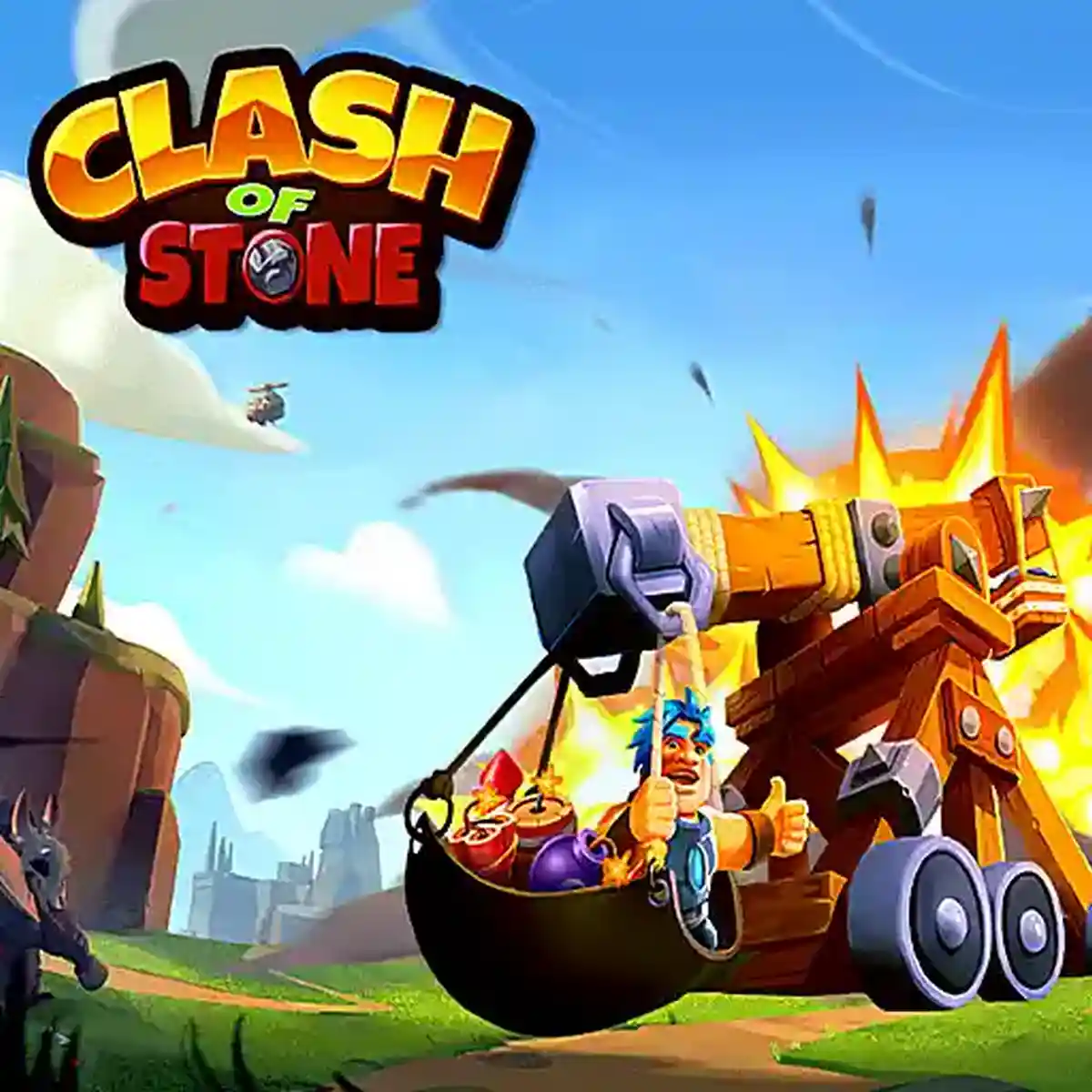 Clash of Stone, help the hero defend his homeland