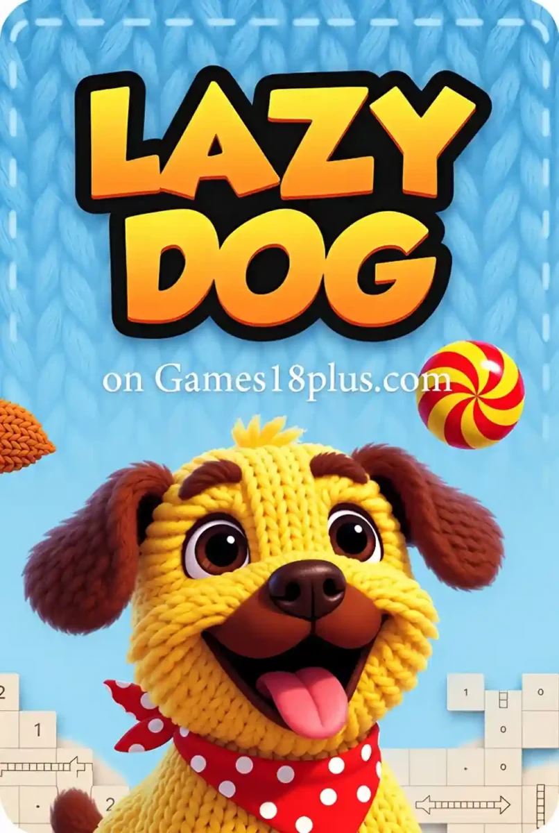 Lazy Dog, help your adorable pup find his ball!