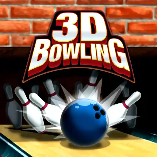 A bowled Strike in 3D Bowling