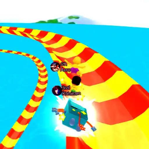 Pushing Players Off! Wild Aquapark io Water Park Race
