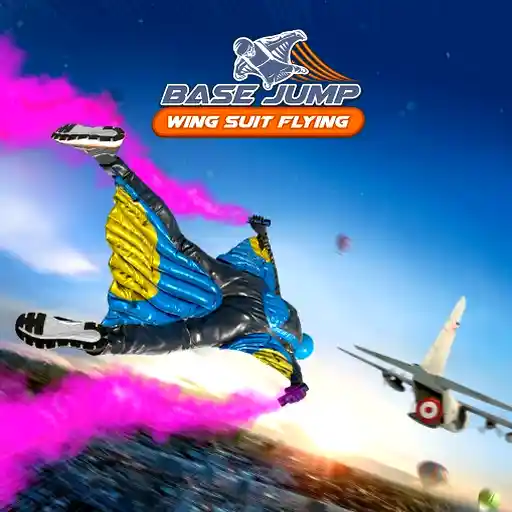 Base Jump Wing Suit Flying take part in extreme sports