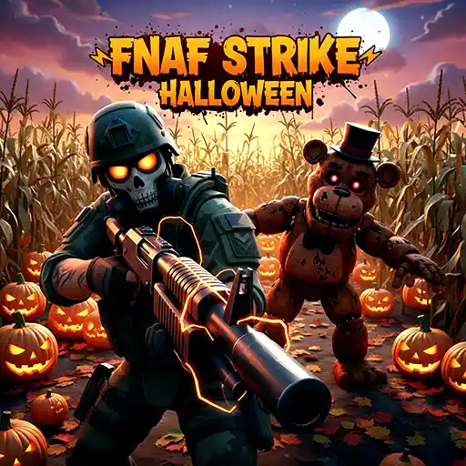FNAF Strike Halloween is a fast and fierce first-person shooter