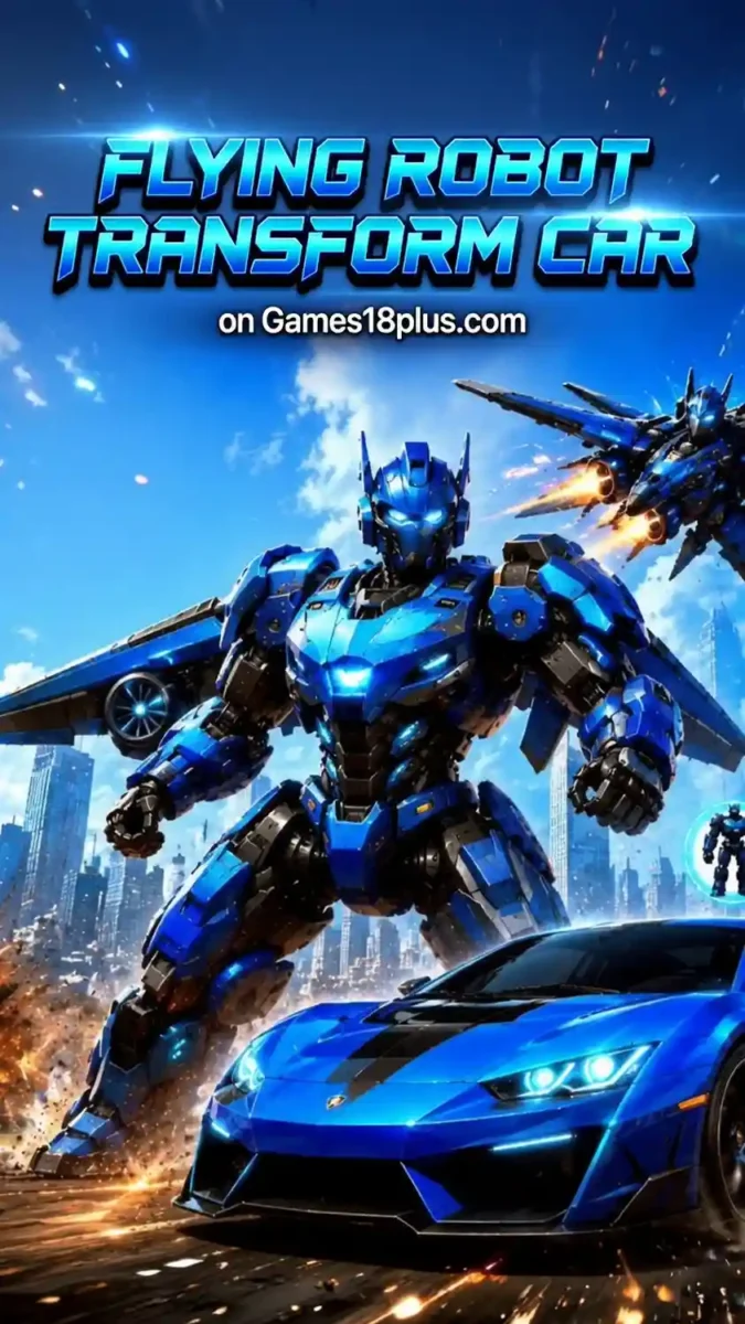 Ultimate transformation action in Flying Robot Transform Car