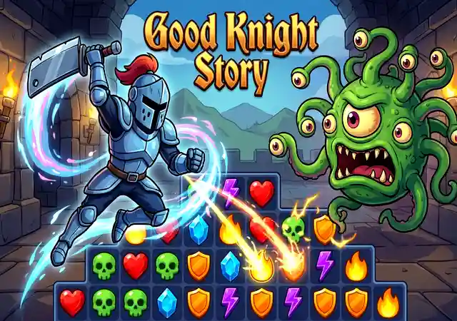 Good Knight Story Game 🕹️ | Play with Games18plus.