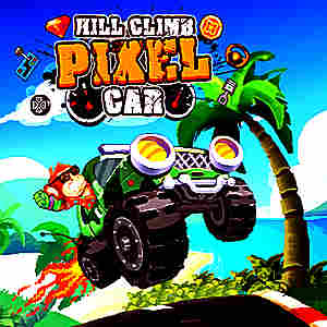 Hill Climb Pixel Cars