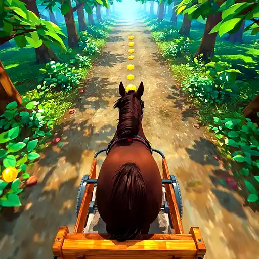 Saddle up for horse cart runner game