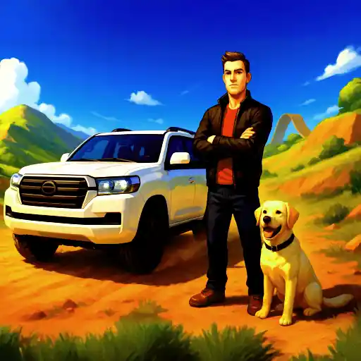 Land CruiserLand Cruiser Offroad Driver Dog