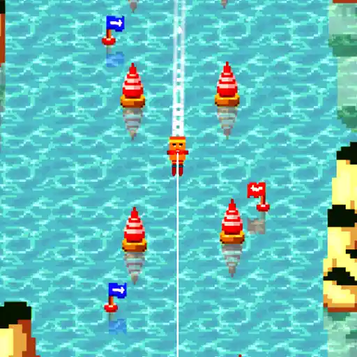 Look out for Nessy while playing Loch Ness Water Skiing