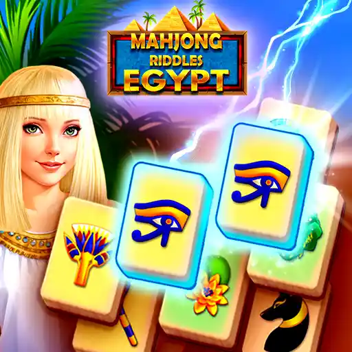 A Egyptian goddest playing Mahjong Riddles Egypt
