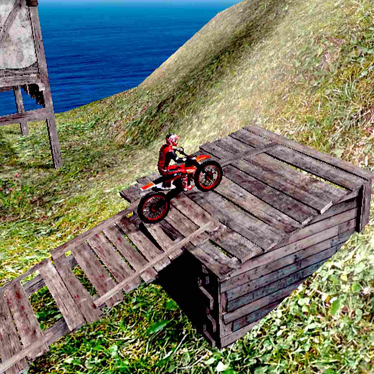 Moto Trials Beach with this all-new 3D trials quad bike game