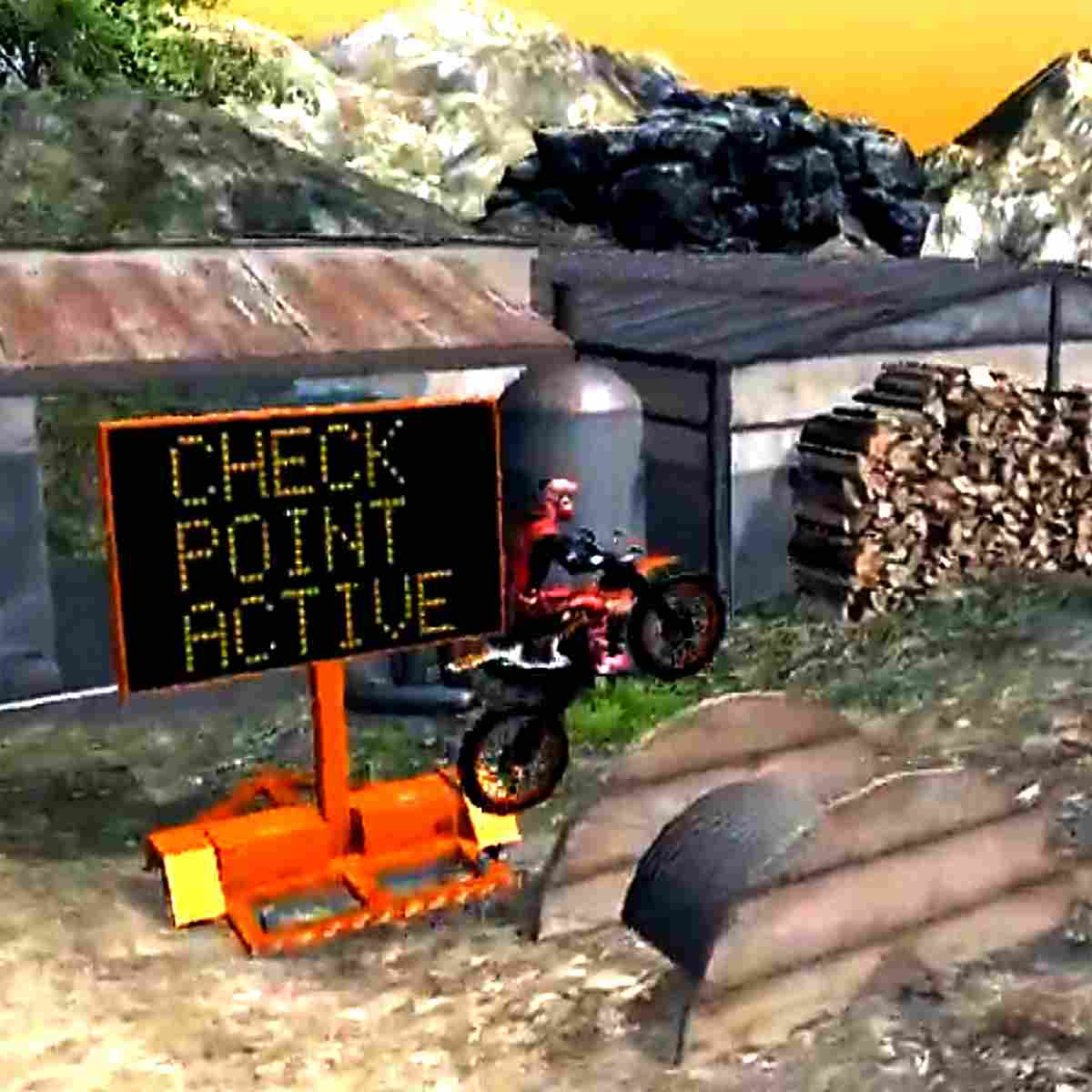 Challenge your driving skills at Moto Trials Junkyard!