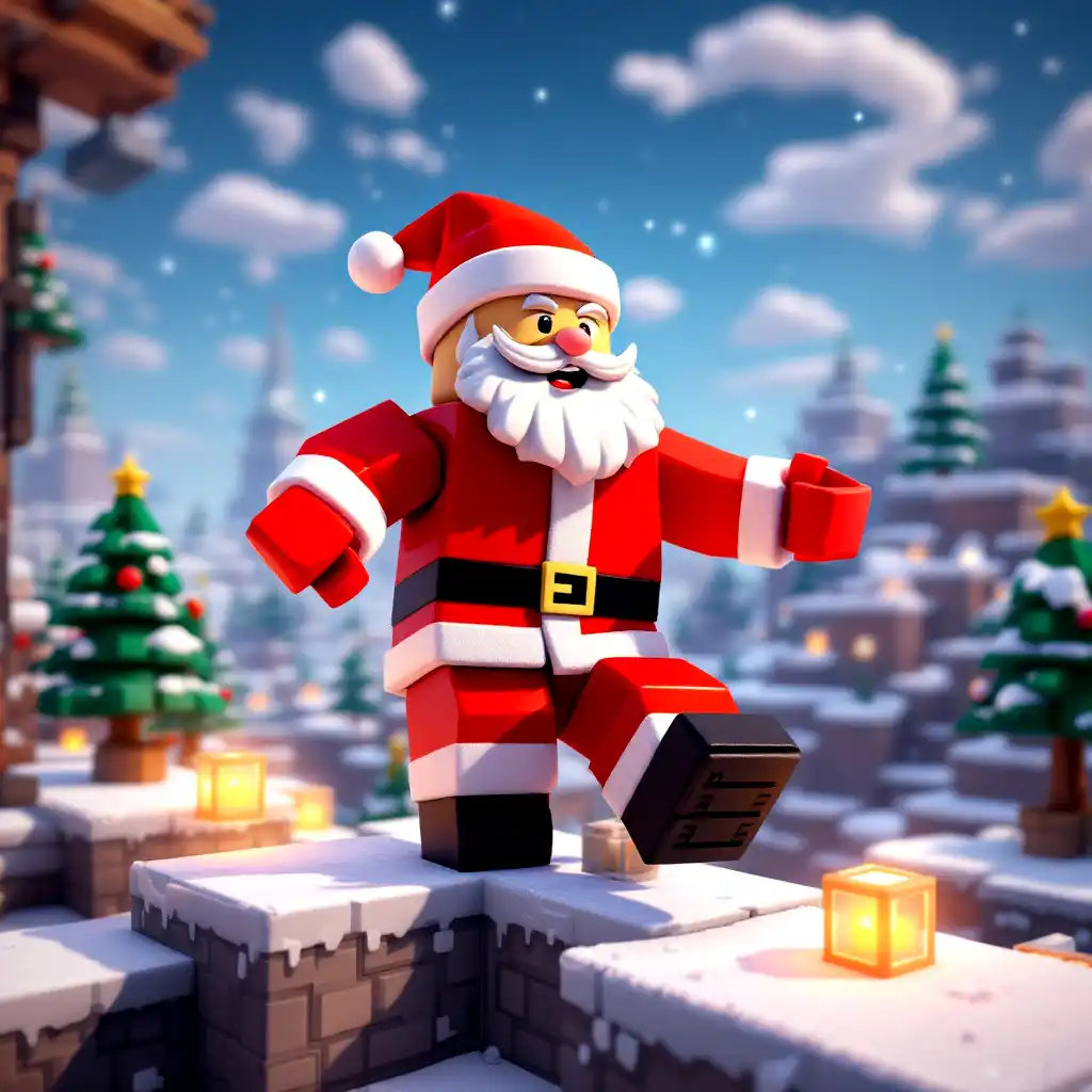 Santa's on a Parkour Block Xmas Special! Happy Holidays!