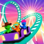 Hop onto this crazy roller coaster 3d