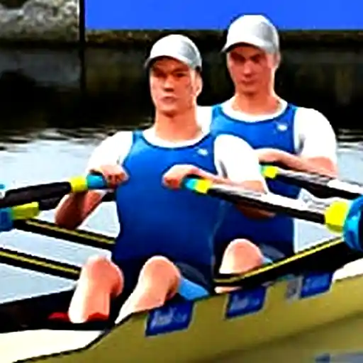 Two rowers competing in the Rowing 2 Sculls Challenge