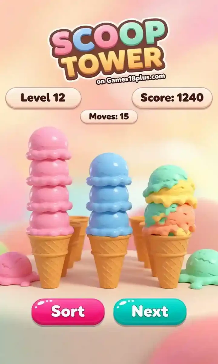 Scoop Tower is an ice cream stacking game