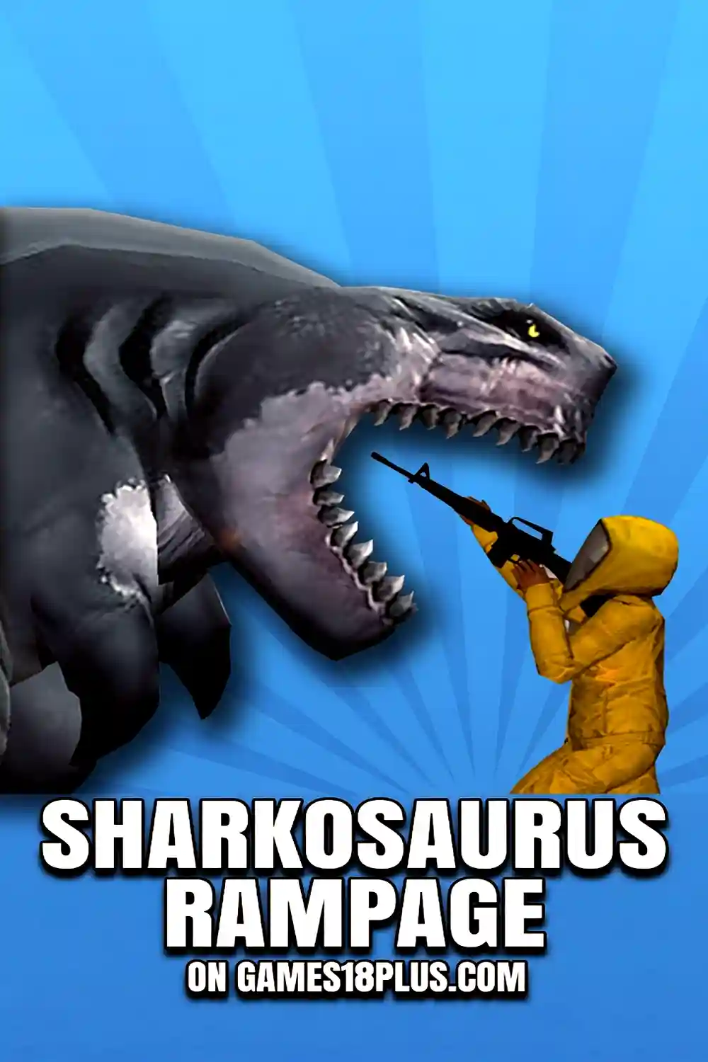Sharkosaurus Rampage, those stupid mad scientists