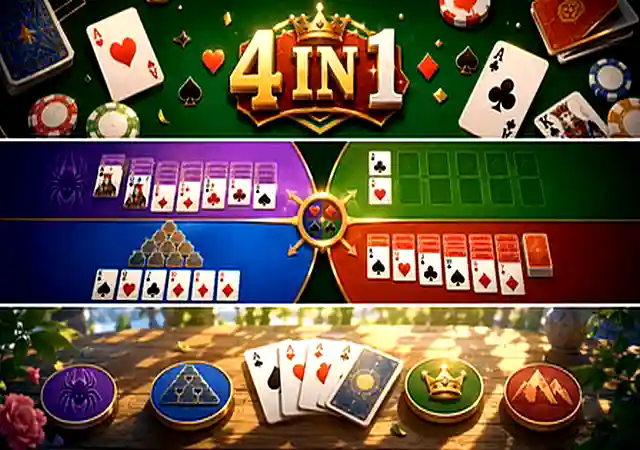 solitaire brings four favorites together